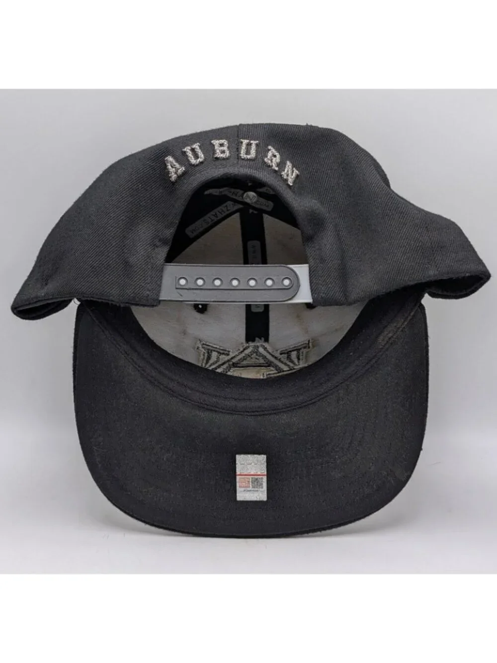 Auburn University Tigers Hat Snapback Black Gray AU Zephyr Football NCAA Alabama